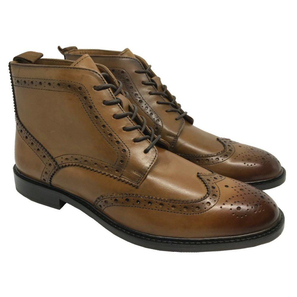 Delicious Junction Brogue Leather Boot Garrison Chestnut Adaptor Clothing